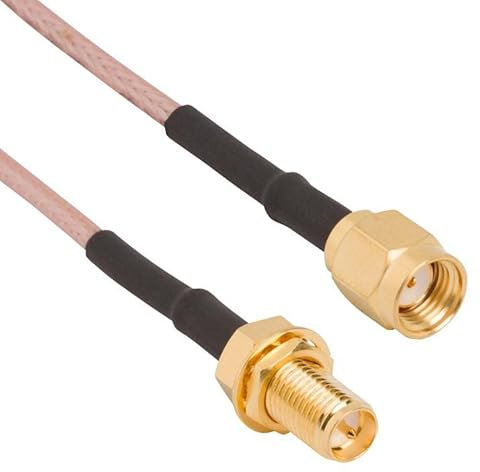 Cavo RF, spina SMA RP a jack BHD, 3.3FT, connettori RF assemblati cavi coassiali