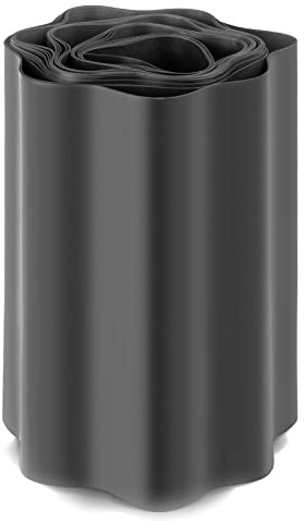 Seiletech.de Rasenkante | Kunststoff | grau | 9 m x 25 cm | Garteneinfassung | Beeteinfassung | Mähkante | Rasenrandbegrenzung | Beetumrandungen | Beetbegrenzung | Dekorative rasenabschlusskante