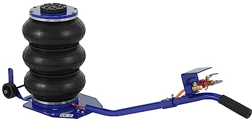 NAIMP Pneumatic Jack with Triple Air Bags, 3 Tone Inflatable Jack for Car, Air Pressure Jack Car Lifting Tools, 135-400 mm Lifting Height Blue