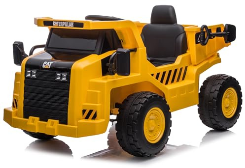 TURBO CHALLENGE - Caterpillar-LKW - Elektrischer Träger - 119667 - Elektrofahrzeug - Gelb - Max. 30 kg - Kunststoff - Wiederaufladbare Batterien und Batterien nicht enthalten - Ab 3 Jahren bis 6 Jahre