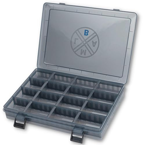 LMAB Angelbox Tackle Box Standard, 3 Größen, Köderbox Angeln, Tacklebox, Angelboxen für Zubehör, Kleinteilebox Angeln, Aufbewahrungsbox Angeln