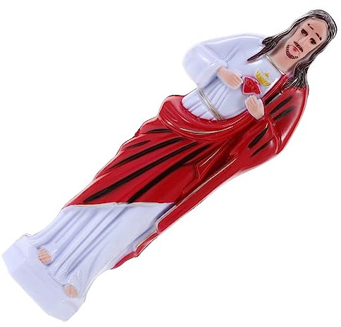 MUCKLILY Heilige Jesus Statue Dekorative Figur Für Wohnräume Kirche Büro Realistisch Und Leicht Und Wärme Zuhause