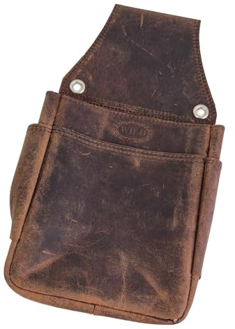 Einkaufszauber Bayrisches Echt Leder Holster Gürteltasche für Kellner Geldbeutel Oktoberfest