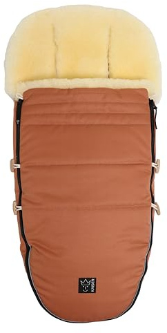 Kaiser 6544582 Lammfell Fußsack LOVE THE NATURE Farbe: coral gold