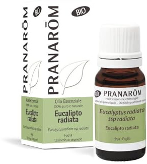 PRANARÔM - Olio essenziale di Eucalipto Radiata BIO - 100% Puro e Naturale - Supporto Naturale per Vie Respiratorie Libere - 10ml