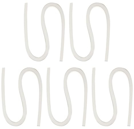 PATIKIL Quilling pappersremsor 300 st 3/16 tum (5 mm) 54 cm Quilling papper för DIY konst hantverk jul vit metallisk