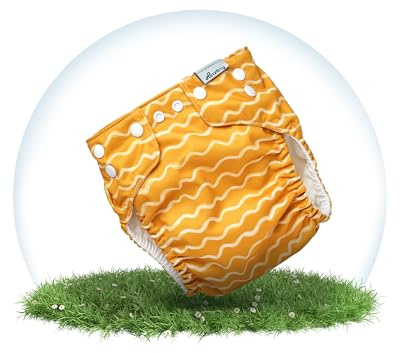 Hinzling Stoffwindel Überhose Newborn (Sahara Sand) – Größenverstellbar & langlebig aus recyceltem Polyester – Weiche Passform & zu zuverlässige Abdichtung