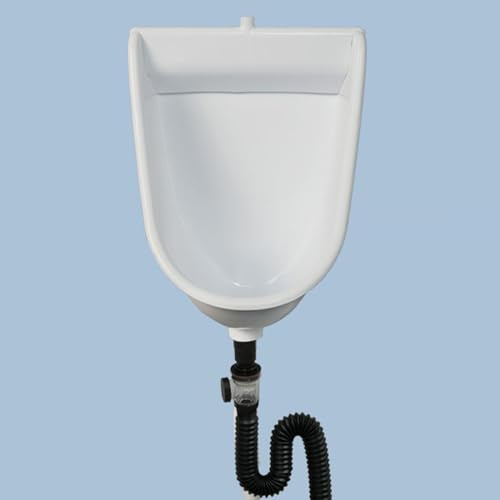 Urinoirs en Plastique Simples pour Hommes,Urinoirs muraux sans Eau Toilettes extérieures inverseur d'urine urinoir temporaire avec Tuyau Anti-Reflux des odeurs Urinoir Portable pour Garage/Remise