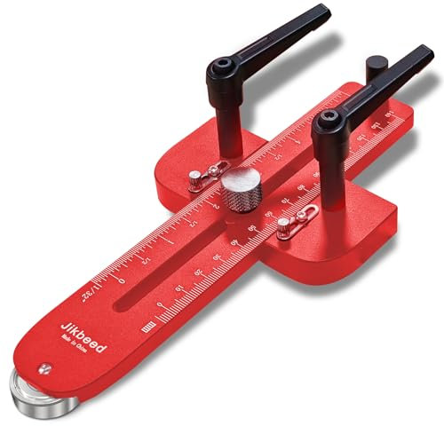 Jikbeed Gabarit de scie à table mince, pour couper des bandes étroites répétitives, convient pour les fentes de 1,9 cm x 0,95 cm, pour table de scie à ruban et table de toupie