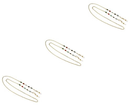 WRITWAA 3stücke Brillenketten Halterung Anti-rutsch Sonnenbrillen Lanyard Cord Brillenretainer Für Sicheren Halt Und Schutz Ihrer Brille Für Sonnenbrillen Und Optische Brillen