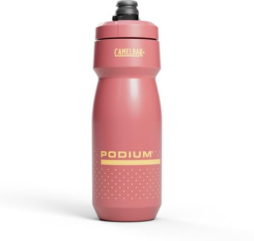 CamelBak PODIUM 710ml – bouteille de vélo – bouchon auto-fermant – étanche – sans BPA – manipulation facile – ajustement optimal au porte-bidon – Coral Sunset, taille: OS