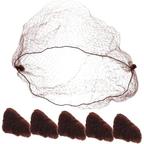 Ipetboom 50stücke Elastische Haarnetze Unsichtbares Netzhaarnetz Haarnetz Kaffee