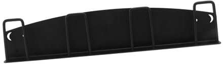 SOLUSTRE 1pezzi Mensola per Tazze Parete in Acciaio Portabicchieri Scolapiatti per Uso Colore Nero Design Semplice e Moderno
