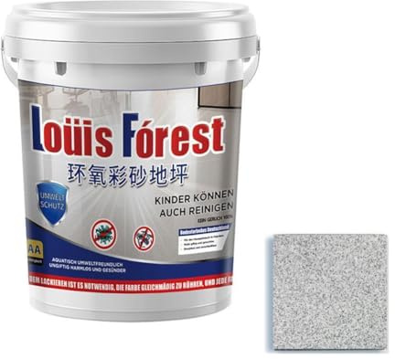 500ml Epoxy Floor Paint,High-Gloss Marble Effect Epoxy Floor Coating,Waterproof Water-Based Epoxy Floor Paint,Quick-Dry Wear-Resistant Non-Slip,For Garage & Concrete Floors