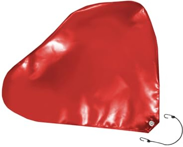 ANKO PLANEN Deichselabdeckung für Wohnwagen und Anhänger - Premium Deichselhaube aus LKW PVC Plane, 680g/m² (Rot RAL3002, 88cm x 70cm (für ungebremste Deichseln))