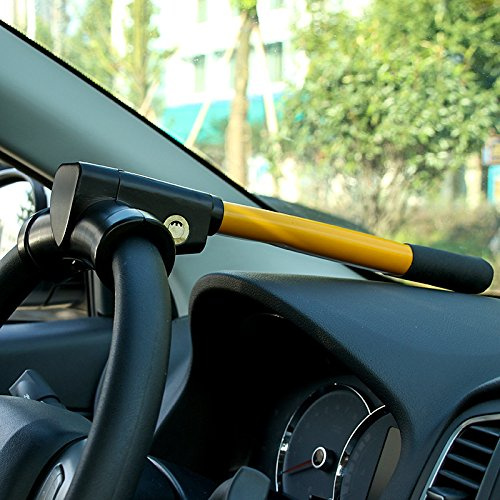 ZYJZXL188 Bloccasterzo Volante per Dacia Sandero 3/Stepway 3, Dispositivi Antifurto Bloccaggio, con 2 Chiavi Barra T Blocca Sicurezza, Accessori Auto