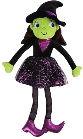 Generisch Hexen Plüschpuppe - Halloween Plüschtiere Für Kinder In Form Von Hexenpuppen,Sanftes Dekospielzeug Für Mädchen Zuhause Wohnzimmer Sofa Bett