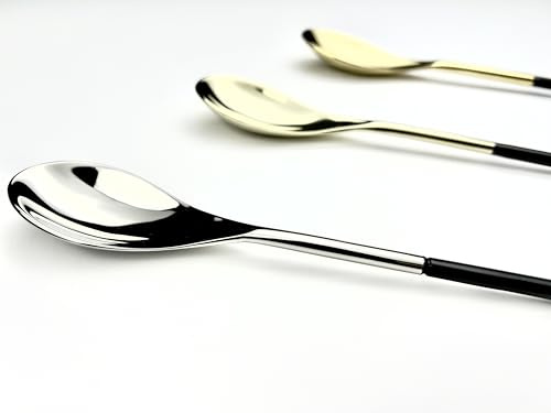 ChefTrolley Premium Quenelle Spoon (Roche Spoon) – Solid Brass Dessert Plating Spoon for Chefs – Mirror Finish – Ideal for Fine Dining & Pastry Art (Shiny Silver)