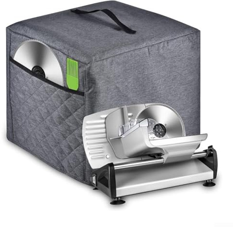Vilgftyiet Housse imperméable pour trancheuse à viande avec poches de rangement – S'adapte à la plupart des modèles 40,6 x 33 x 33 cm (L x l x H)