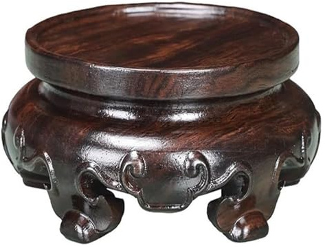 QZLNONTK Base per vaso bonsai, espositori in legno, Base quadrata intagliata in legno di sequoia for bonsai, vaso for la casa e porta-teiera