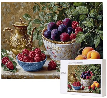 Puzzle 1500 Teile Erwachsene Obst, Impossible Klassische Jigsaw Puzzles 87 x 57cm, Geschicklichkeitsspiel für die ganze Familie, Puzzle farbenfrohes Legespiel Home Dekoration Geschenk k-786