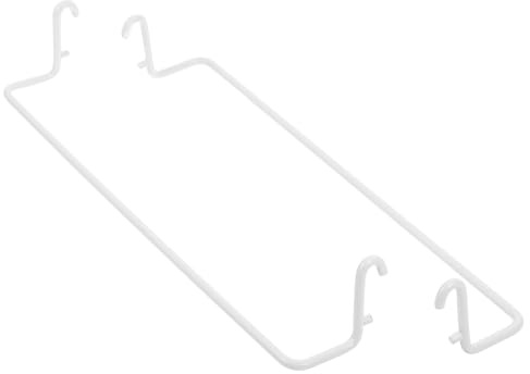 WEKADRIN Soporte Extensible para Toallas de Papel de Acero Inoxidable, Paquete de 2, Ganchos para Tableros Perforados Estándar, Organizador Multiusos para Baño y Cocina, Color Nieve