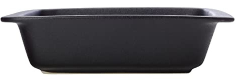 Maxwell & Williams HY018 Auflaufform eckig, 2200 ml – Caviar Black – 29x25x7,5 cm Schwarz matt – Keramik in Geschenkbox