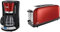 Russell Hobbs Cafetera de Goteo Colours Plus 15 Tazas, Jarra Cristal 1,5L, Programable, Rojo 24031-56 + Tostadora Colours Plus 1 Ranura Larga y Ancha para 2 Rebanadas, Acero Inoxidable, Rojo 21391-56