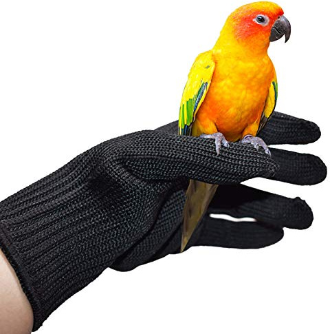 Camidy Vogeltraining Anti- Biss- Handschuhe Papageien- Schutzhandschuhe für Papageien Tiere Die mit Handschuhen Umgehen Und Stahldraht- Schutzhandschuhe Kauen