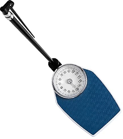MANY Bilancia Pesapersone Meccanica da 150 kg Bilancia da Bagno Analogica Bilancia Personale Meccanica con Asta di Altezza Staccabile 70-190cm, Pesatura di Precisione