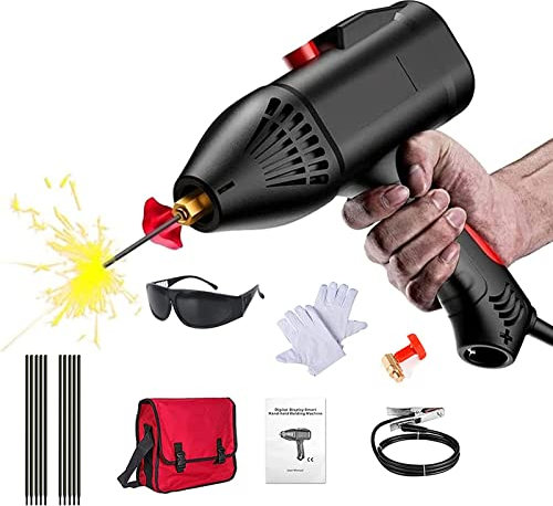 MQ.GHMLB Handheld Arc Welder, Portable Welding Machine, 220v Household Small Welder Machine Stick Welder Digital Smart Welding and Current Regulation Handheld Welding Machine with Welding Machine Kit