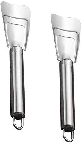 Kühlschrank Eiskratzer Eisschaber Kühlschrank Reinigung Schaufel Reinigungsschaber Edelstahl Eisschaufel Defroster Eiskratzer Gefrierschrank Schaufel für Kühlschrank/Gefrierschrank Kühlschrankzubehör