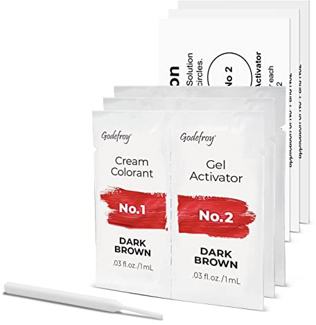 Sport Eyebrow Colorant, Men's Long Lasting Treatment to Cover Gray Brow Hairs, Dark Brown