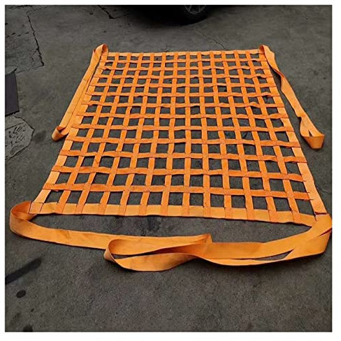 ZXFF Regal Bungee Cargo Net, Hochleistungsmotorrad Bungee-Frachtnetz, Flacher Polyester-Ladungsheber, LKW-Bett-Frachtnetz, Frachtnetz, Anhängernetz (Size : 3x3m/load:2.5T)