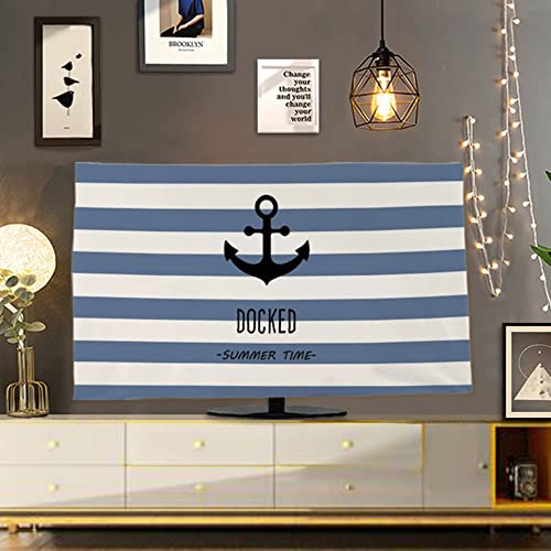 Desconocido Cubierta Antipolvo para TV de 32-70 Pulgadas para el hogar, Protector de Pantalla de TV de Tela de poliéster Suave fácil de Limpiar, se Adapta a televisores LED, OLED, LCD y de pla