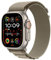 Apple Watch Ultra 2 (GPS + Cellular, 49 mm) Smartwatch mit robustem Titangehäuse und Alpine Loop Armband (Large) in Olivgrün. Fitnesstracker, präzises GPS, extra Lange Batterielaufzeit, CO₂ neutral