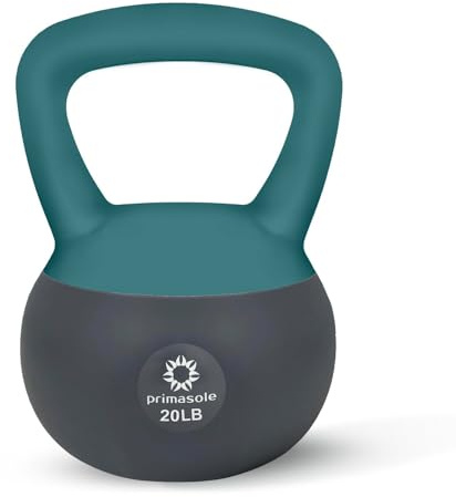 Primasole Soft Kettlebell Shook Resistance base. Anti Slip hand Kettlebell weights for Home workout anti-impact Kettlebells dumbbells for strength and safety.