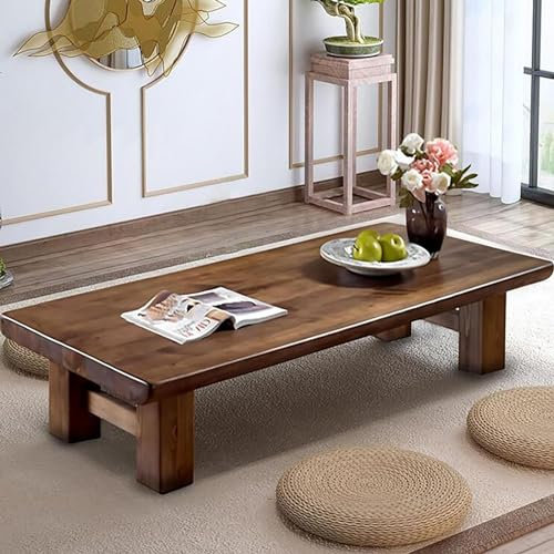 SJIOUEOT Couchtisch, Sitztisch im japanischen Stil, Wohnzimmer-Sofa-Beistelltisch, Arbeitstisch, Esstisch, Computertisch, Freizeit-Studiertisch (Size : 120x60x35cm)