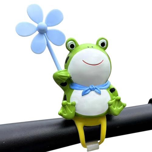 Décoration de guidon de vélo, décoration de guidon de scooter électrique, décoration de guidon de vélo en résine, support grenouille, moulin à vent pour guidon de vélo