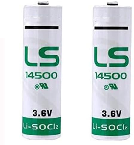 BenjiPower - 2 batterie LS14500 3,6 V al litio 2600 mAh Li-SoCl2 AA