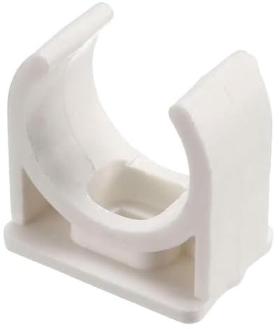 100 abrazaderas de tubo de PVC en forma de U de 16 mm, hebillas en forma de U para tuberías de agua de 16 mm y bandejas de TV, soporte de tubo Pex