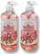 2x Crabtree and Evelyn | Rosewater - Bath & Shower Gel | Pump Head | 500ml Each