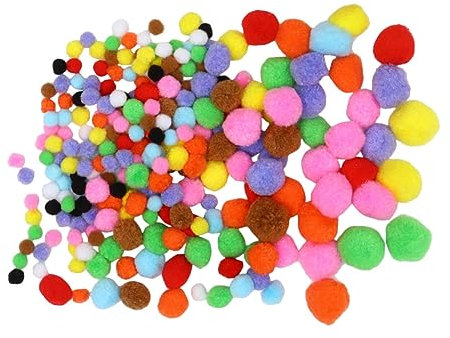 Vaguelly 1satz Handgemachte Bastelmaterialien Mit Wolle Und Beweglichen Stäben Für Kreative Kindergartenprojekte Diy Spielzeugset Mit Bunten Pompons Und Augen Für Junge Mädchen