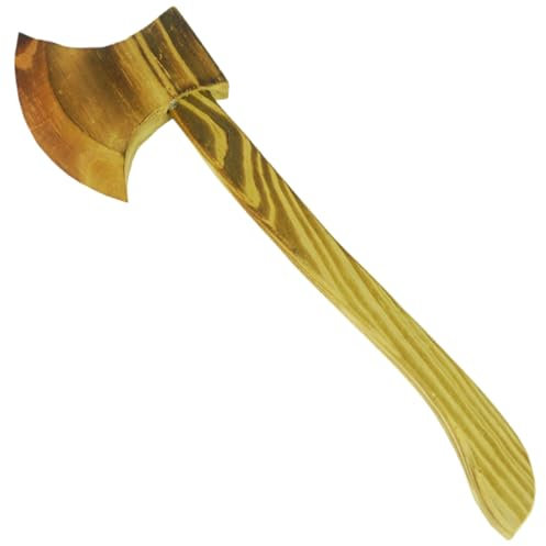Hacha falsa de 13 pulgadas, juguete de madera realista, hacha ligera, juguetes para niños, accesorios texturizados para Halloween, Navidad, Pascua, carnaval, fiesta de disfraces, juguetes de made