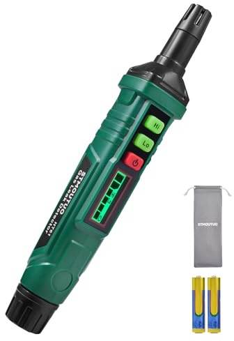 Natural Gas Leak Detector with Audible & Visual Alarm. | Portable Gas Sniffer to Locate Combustible Sources Like Methane, Propane for Home(Includes Battery x2)-Green