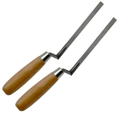 2 paletas de jardín para suelo de carretera, hormigón, camino de entrada, pavimento, pavimento, ladrillo, herramienta de alisado de hormigón, mango de madera, 2 unidades