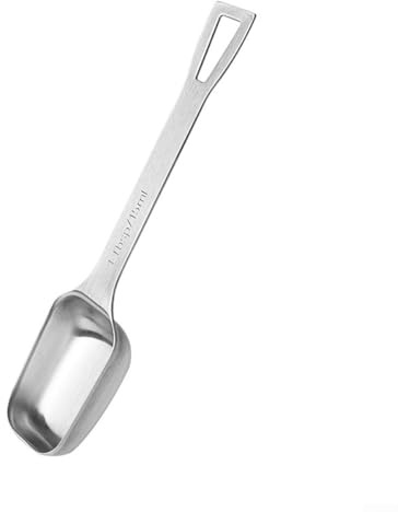Cuchara medidora de café de mango largo, 1 cucharada de acero inoxidable para medición fiable de café y tareas de horneado