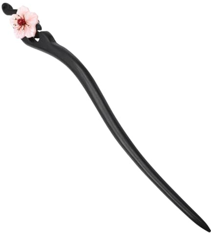VINTORKY Blumen Haarnadel Retro Chinesische Haarnadel Lange Haargabel für Dutt Frisuren Damen Haarstab Haar Fork Haarschmuck für Dickes Haar