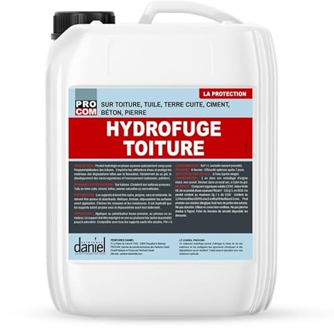 Hydrofuge toiture incolore, imperméabilisant toiture tuile, terre cuite, béton, ciment, pierre Defender - PROCOM 20 litres