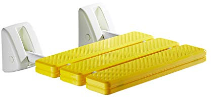 JUN-Sedili per doccia - Sedile da Doccia Pieghevole per Doccia Sgabello da Doccia Pieghevole, capacità di carico 130 kg, 12,6 Pollici x 13,3 Pollici, per seggiolino Antiscivolo per Anziani/disabili